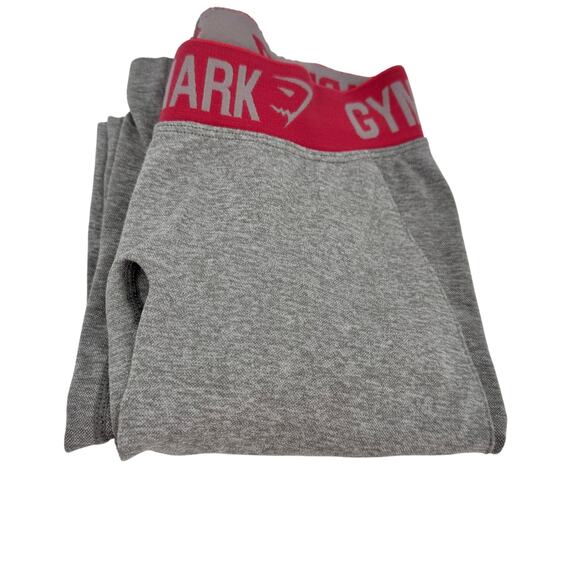 Gymshark Leggings Womens XS Gray Pink Full Length Flex Dry Moisture Management - Picture 1 of 7